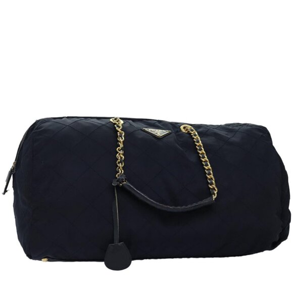 PRADA Boston Bag Nylon Navy Auth - Picture 2 of 16